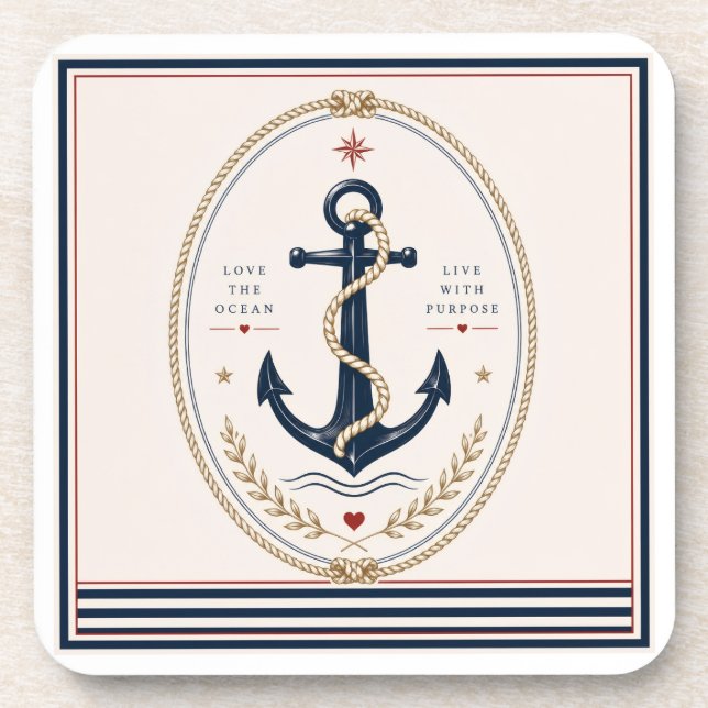 Porta-copo Protetor de Copo Clássico Sailorcore (Frente)