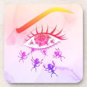 Porta-copo Psicodélica esquisita Trippy Hippie Horror