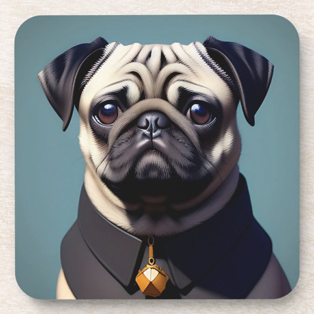 Porta-copo Pug (Frente)