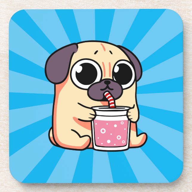 Porta-copo Pug Gato (Frente)