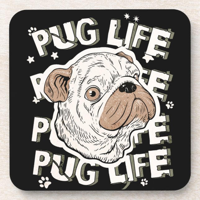 Porta-copo Pug Life Animal og (Frente)
