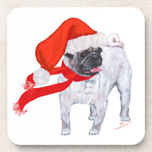 Porta-copo Pug Natal