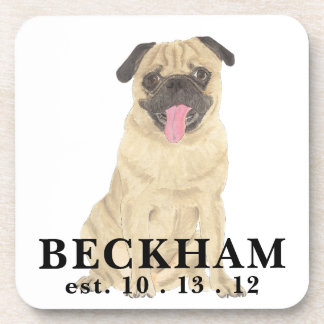 Porta-copo Pug Personalizado