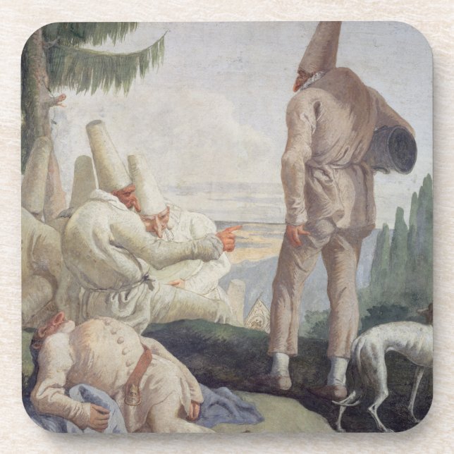 Porta-copo Pulcinella no feriado (Frente)