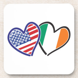 Porta-copo Pulseiras do Coração da Irlanda dos EUA