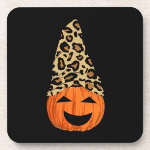 Porta-copo Pumpkin de Chapéu Leopardo Bonito