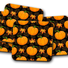 Porta-copo Pumpkin de outono preto | Portas copos de abóbora