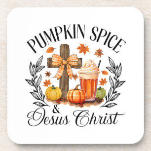 Porta-copo Pumpkin Spice E Jesus Cristo Cruzando Pumpkin Chri