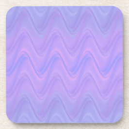 Porta-copo Purple Pink Wavy Lines Pattern