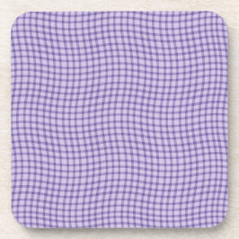 Porta-copo Purple Plaid Checker Seamless Pattern