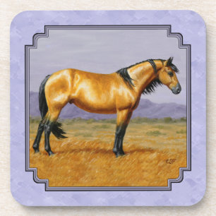 Porta-copo Púrpura De Pele De Cavalo Selvagem