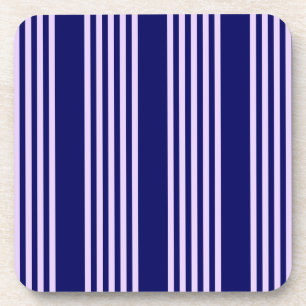 Porta-copo Púrpura Lilac e marinho azul cinco faixas