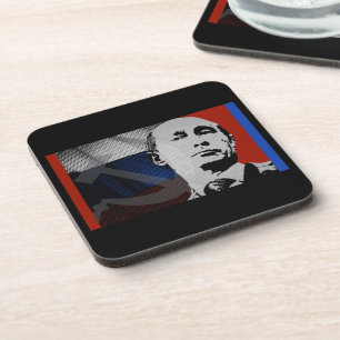 Porta-copo Putin com a Bandeira Russa