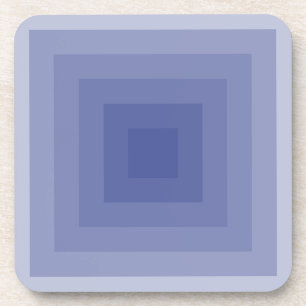 Porta-copo Quadrado Geométrico Roxo Azulado