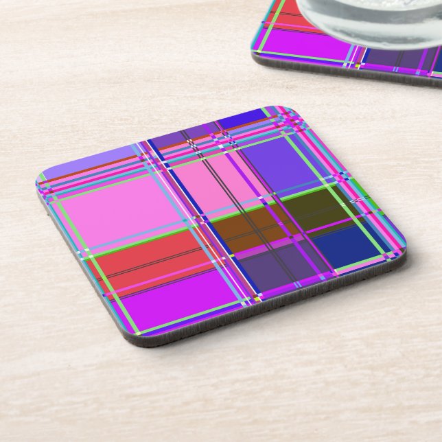Porta-copo Quadrados de cores do tecido (Left Side)