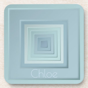 Porta-copo Quadrados Geométricos Inspirados na Vintage