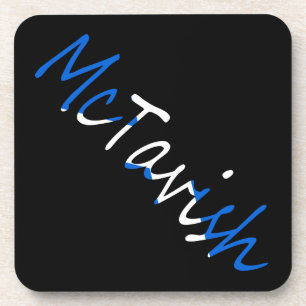 Porta-copo Qualquer nome na costa da bandeira escocesa