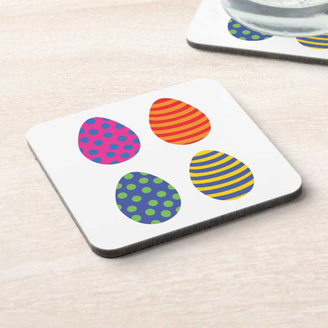 Porta-copo Quatro Ovos de Páscoa Coloridos (Left Side)