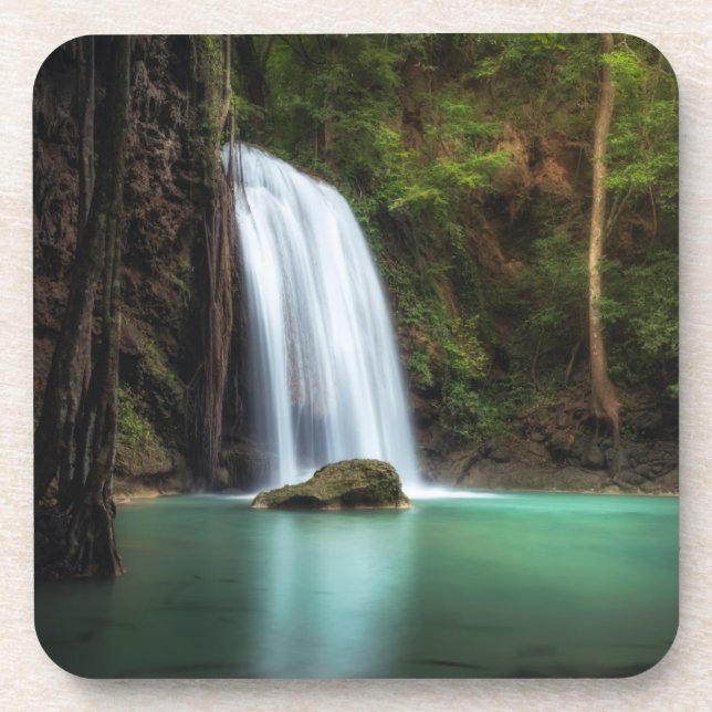 Porta-copo Quedas | Erawan Waterfall, Tailândia (Frente)