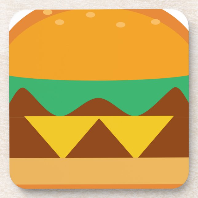 Porta-copo queijo de comida de pão de hambúrguer (Frente)