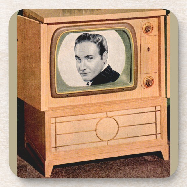 Porta-copo Quem está na TV? (Frente)