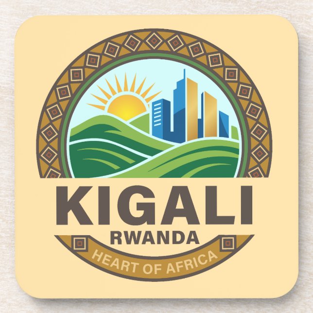 Porta-copo Quigali Ruanda África (Frente)