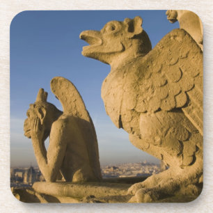 Porta-copo Quimera na fachada da Catedral de Notre Dame,