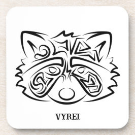 Porta-copo Racconon Tribal Negro e Branco