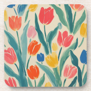 Porta-copo Radiância da Primavera das Tulipas