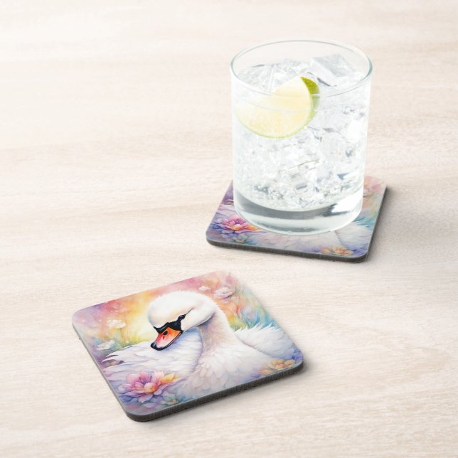 Porta-copo Rainbow Birds Swan 3 (Lado Direito)