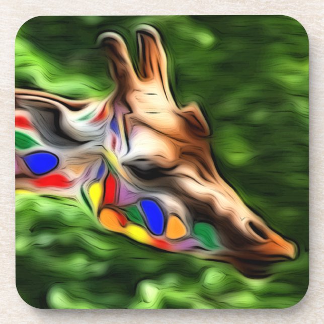 Porta-copo Rainbow Giraffe (Frente)