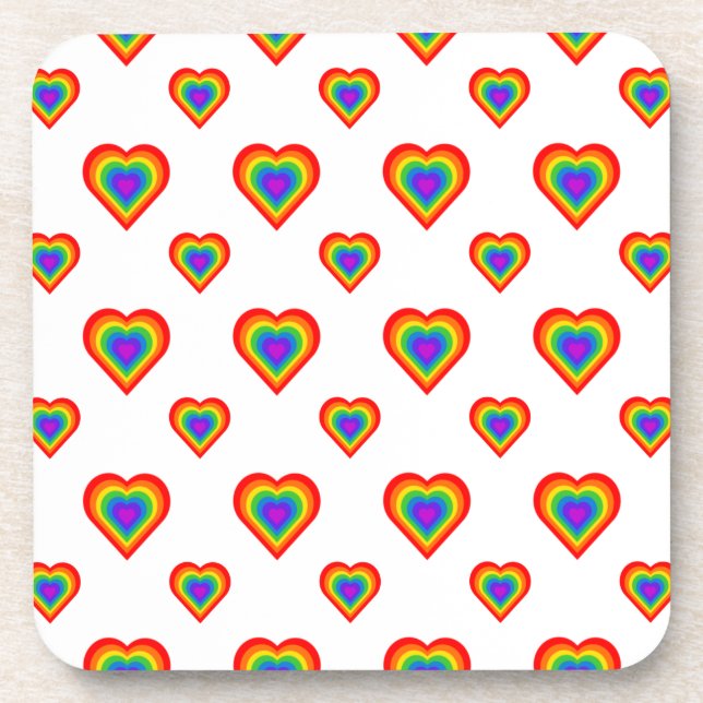 Porta-copo Rainbow Heart (Frente)