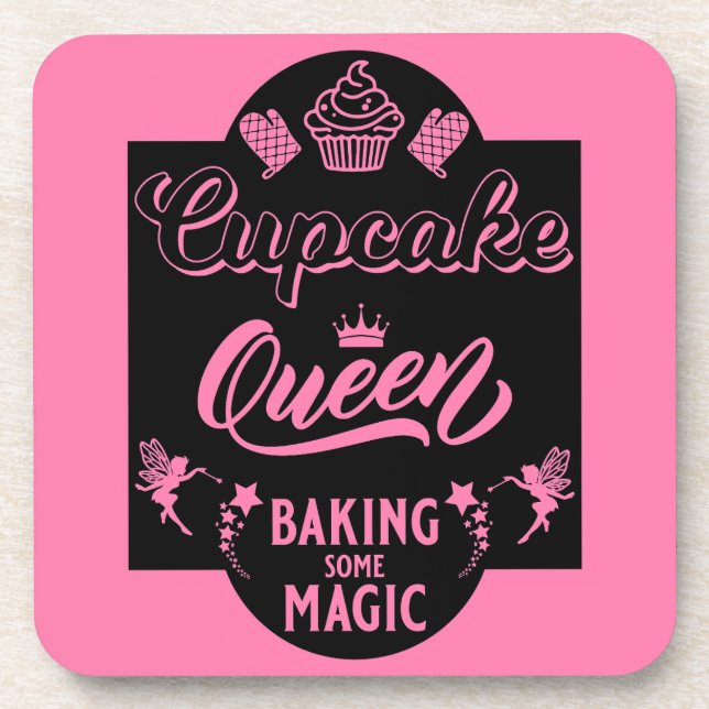 Porta-copo Rainha cupcake (Frente)
