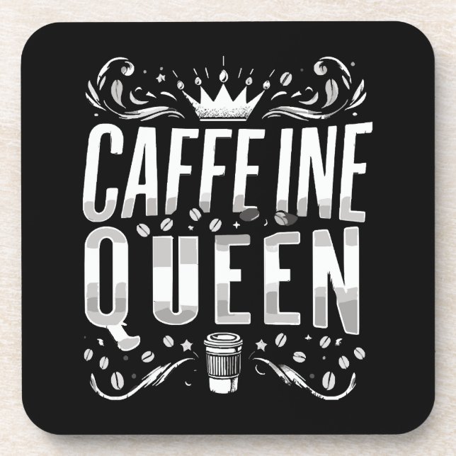 Porta-copo rainha da cafeína (Frente)