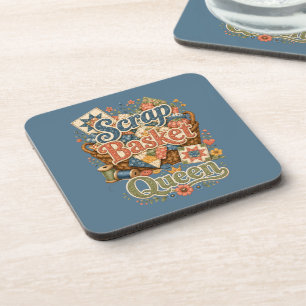 Porta-copo Rainha da Cesta de Retalhos Quilter Cottagecore