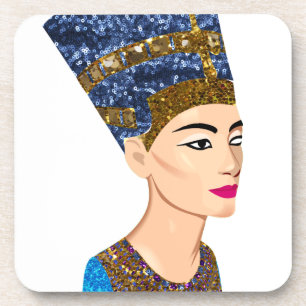 Porta-copo rainha egípcia nefertiti