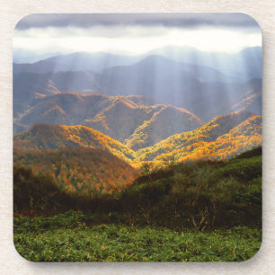 Porta-copo Raios de Sol Sobre as Montanhas Shirakami-Sanchi