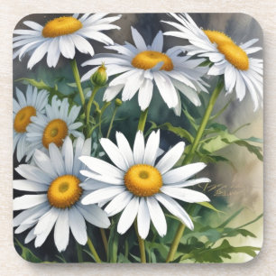 Porta-copo Ramalhete de Flores de Margaridas em Aquarela Eleg