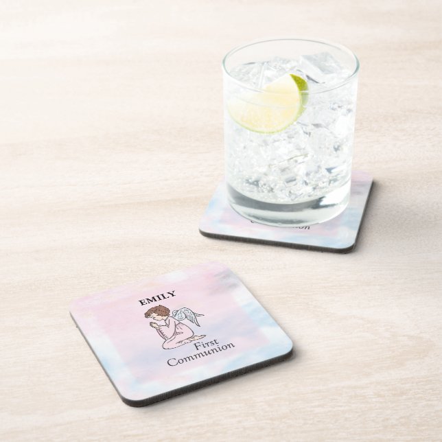 Porta-copo Rapariga, 1º Anjo da Comunhão (Lado Direito)