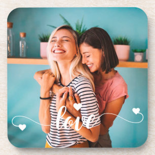 Porta-copo Raparigas White Love Script Com Namorados De Coraç