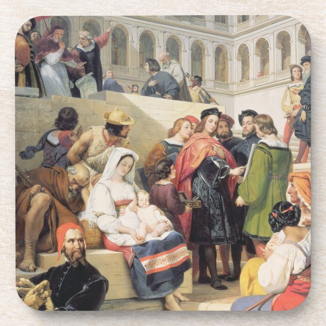 Porta-copo Raphael no vaticano, 1832 (óleo em canvas) (Frente)