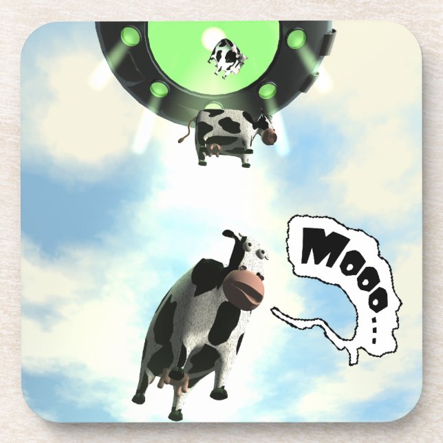 Porta-copo Rapto de Vacas OVNI (Frente)