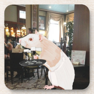 Porta-copo Rat Waiter surreal