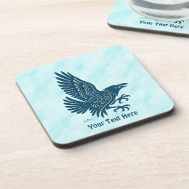 Porta-copo Raven azul dançante