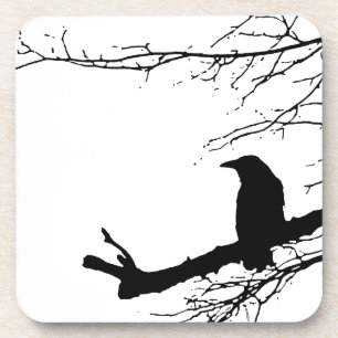 Porta-copo Raven Ravenware Black Bird Silhouette
