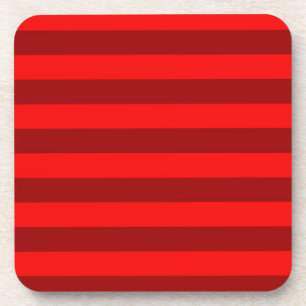 Porta-copo Red and Maroon Stripes Design