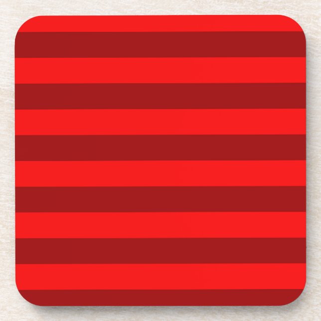 Porta-copo Red and Maroon Stripes Design (Frente)