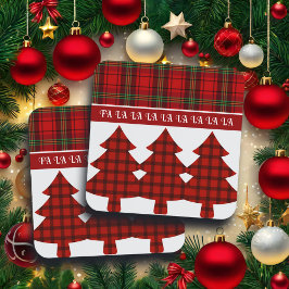 Porta-copo Red Black Green Cozy Tartan