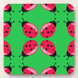 Porta-copo Red Ladybugs