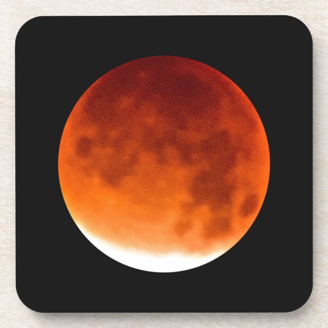 Porta-copo Red Moon Risiing (Frente)